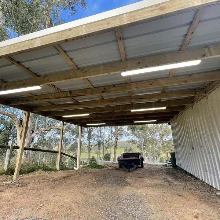 LED batten lighting for a large covered area