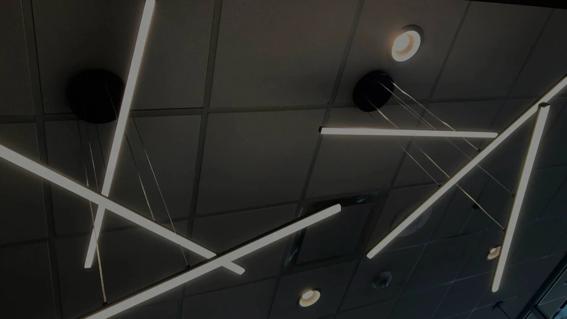 Commercial linear LED lighting fit-out by BPE Solutions